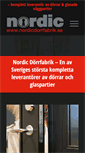 Mobile Screenshot of nordicdorrfabrik.se